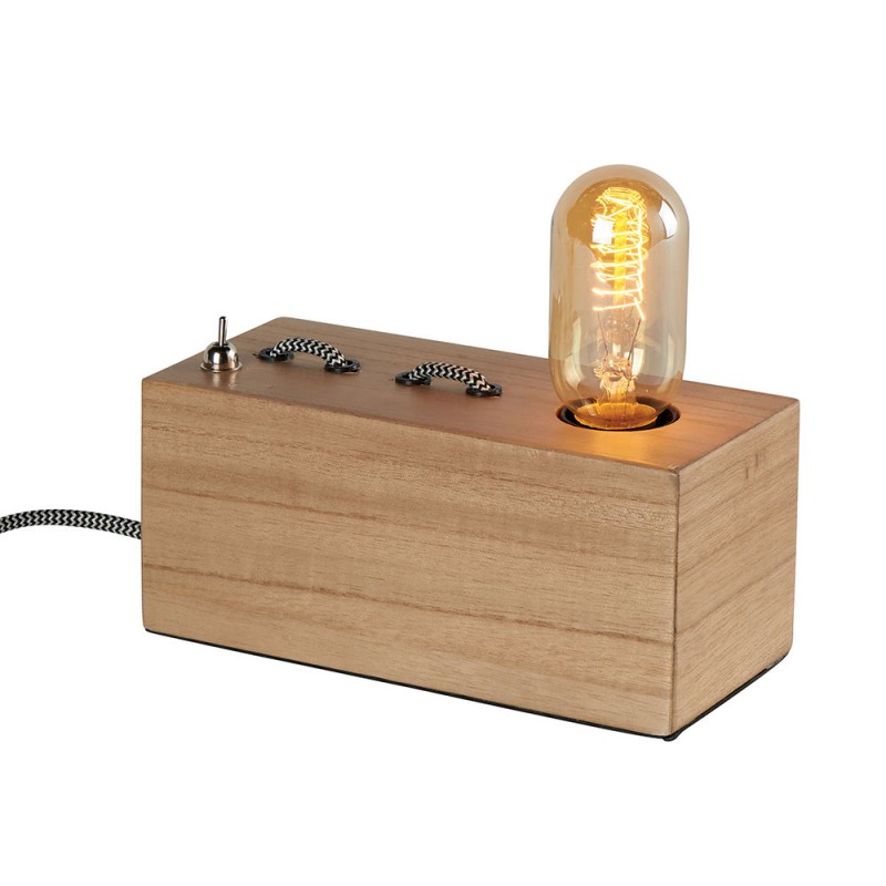 Lampe à poser base en bois...