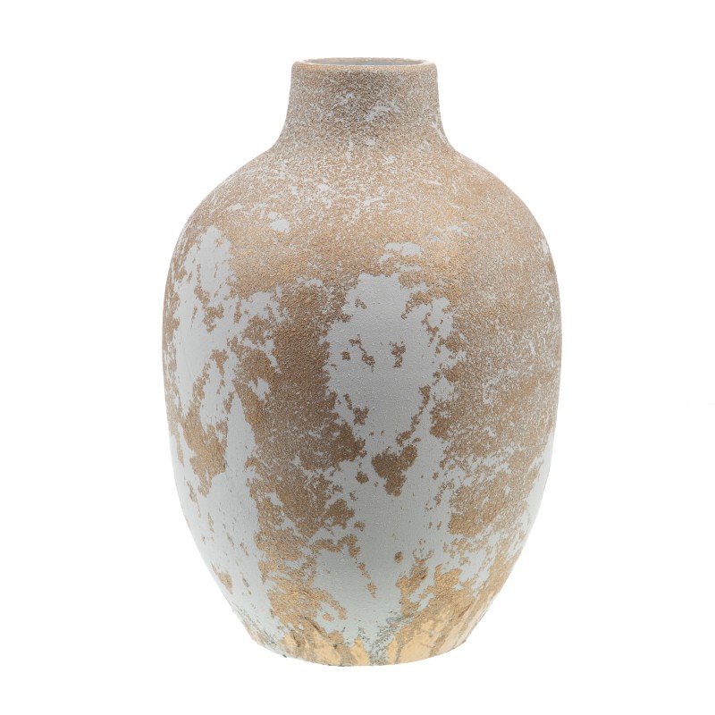 Vase Moon H.43 D.28cm Or/Blanc