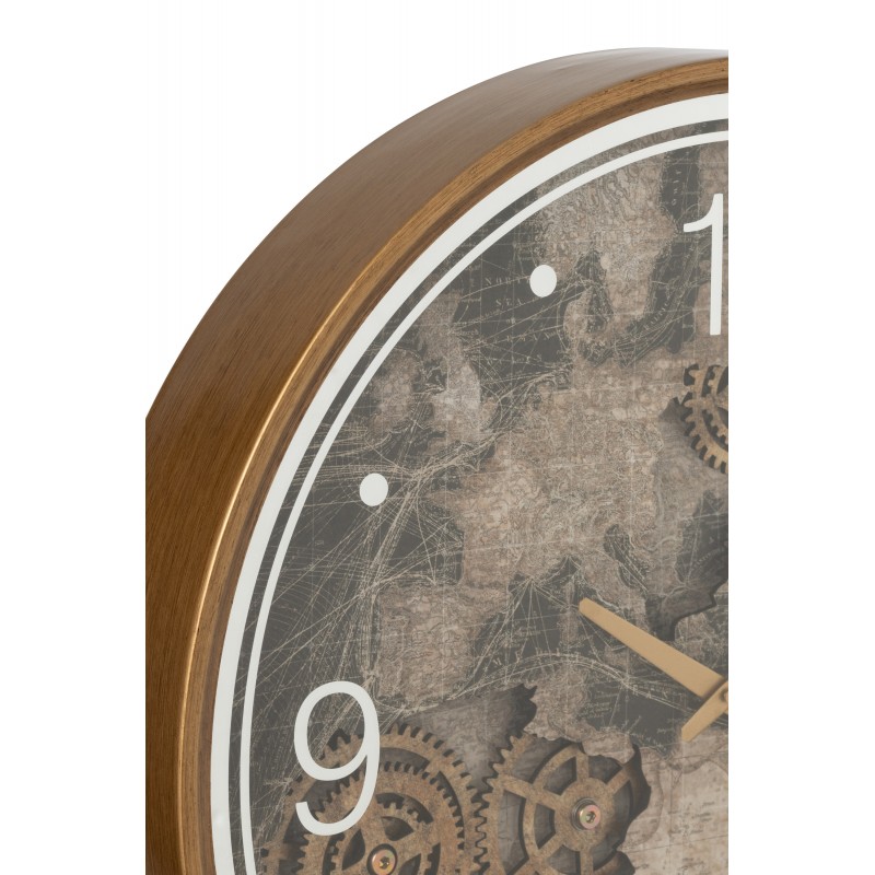 Horloge Carte Europe Mdf Or...