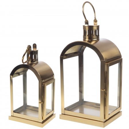 Lanterne manon metal gold -...